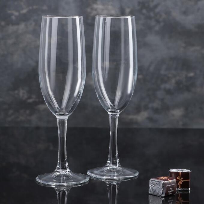 СИМА-ЛЕНД Набор бокалов для шампанского Classique, 250 мл, 2 шт