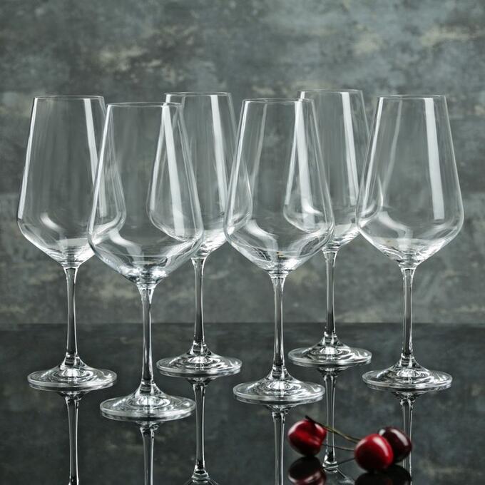 Набор бокалов для вина «Сандра», 550 мл, 6 шт
