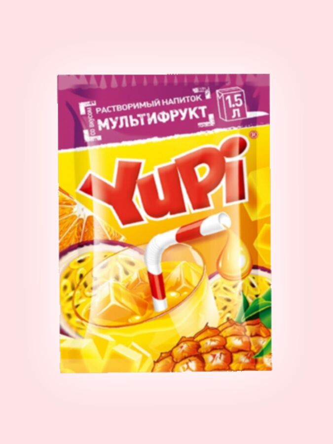 Растворимый напиток со вкусом мультифрукт YUPI Юпи Юппи 15 гр
