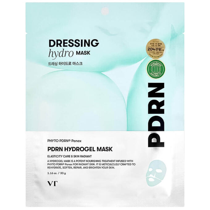 Гидрогелевая маска для упругости кожи с ПДРН, VT Cosmetics PDRN Hydrogel Mask 33гр