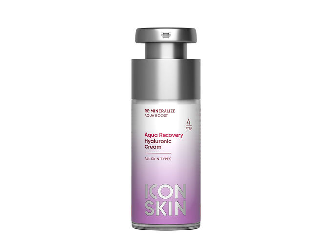 ICON SKIN AQUA RECOVERY Крем увлажняющий  с минералами и гиалуроновой кислотой  для всех типов кожи, 30 мл (