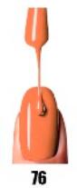 PARISA Лак для ногтей №76 оранжево - кирпичный (матовый)