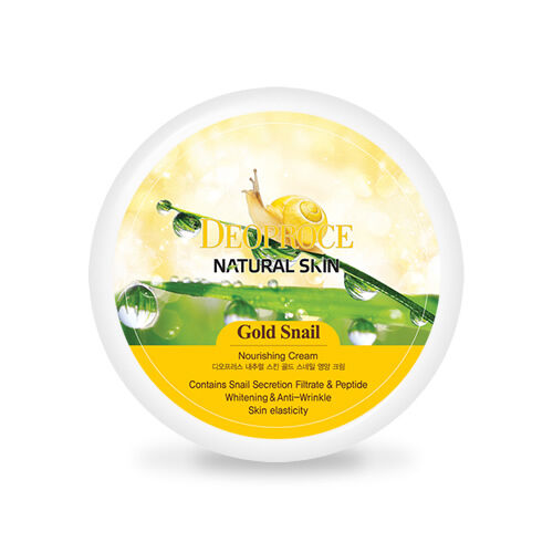 Питательный крем с золотом и муцином улитки Deoproce Natural Skin Gold Snail Nourishing Cream