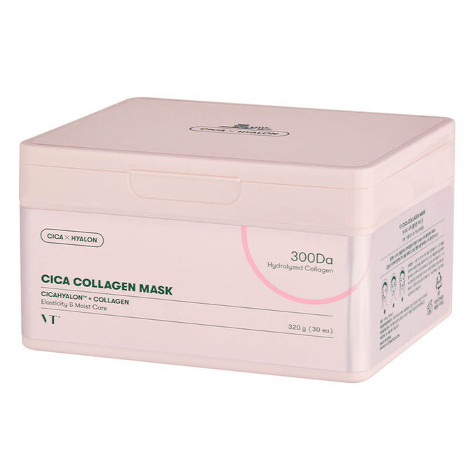 VT Cosmetics Cica Collagen Mask Набор тканевых масок с коллагеном для эластичности кожи 30шт