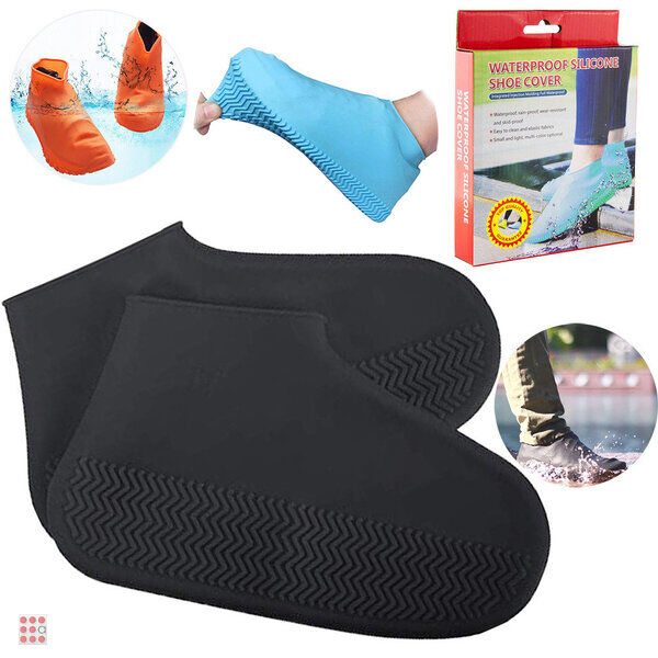 Альфа812 Ультра-эластичные силиконовые бахилы от дождя Waterproof silicone shoe cover