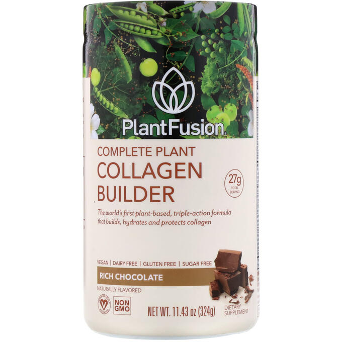 PlantFusion, Комплексная добавка с растительным коллагеном, со вкусом шоколада, 324 г