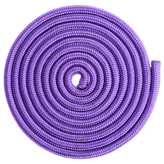 Grace Dance Скакалка гимнастическая утяжелённая, верёвочная, 2,5 м, 150 г, цвет фиолетовый