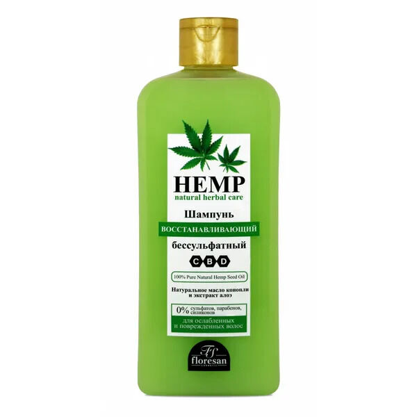 Floresan ФЛОРЕСАН Ф-515 HEMP Шампунь бессульфатный восстанавливающий 400 мл НОВИНКА!