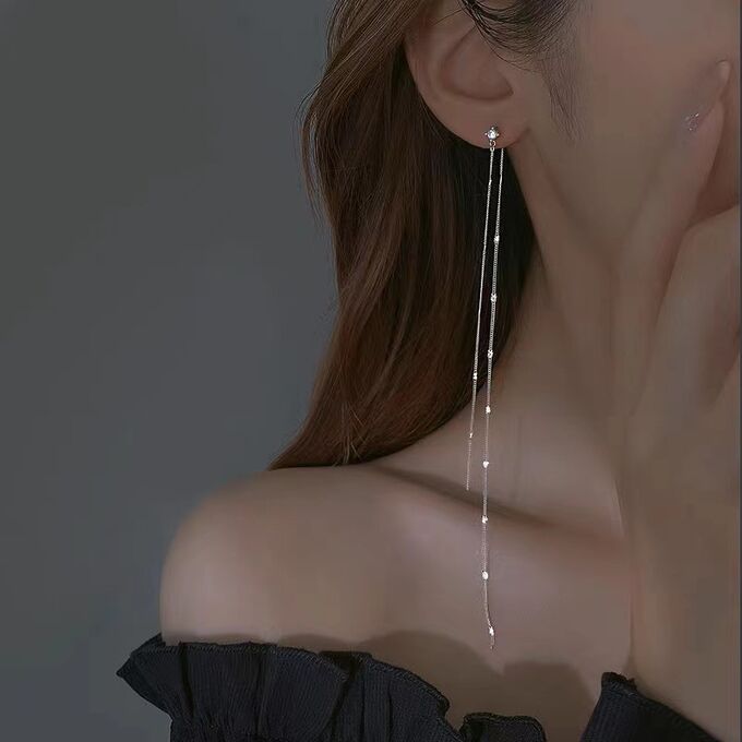 JOYFEN Длинные серьги гвоздики