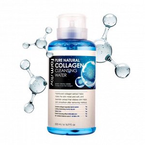 Farm Stay FARMSTAY Pure Natural Cleansing Water COLLAGEN Мицеллярная вода с экстрактом коллагена 500мл