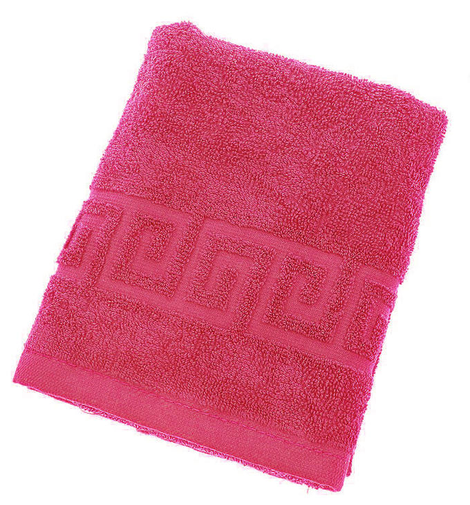 Махровое гладкокрашенное полотенце 70*140 см (Бордовый)