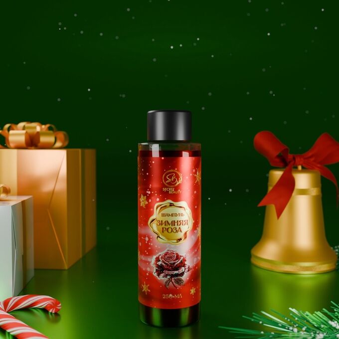 SB BEAUTY Шампунь для волос Secret Beauty, аромат зимней розы, красная серия, 250 мл