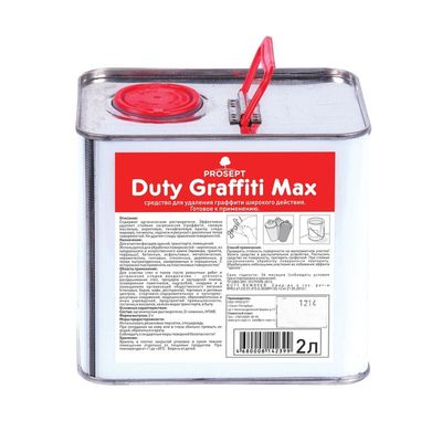 Средство для удаления граффити Duty Graffiti Max широкого действия. Готовое к применению, 2л