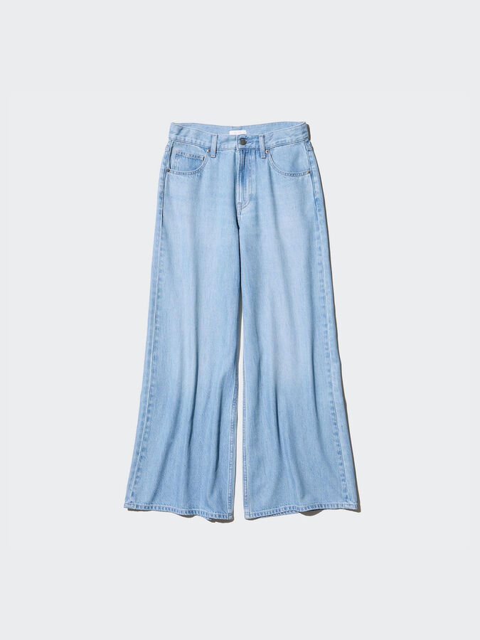 UNIQLO - широкие джинсы-клеш - 63 BLUE