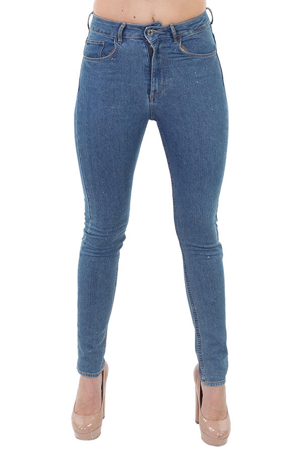 Женские джинсы скинни со стразами – хит дизайнерских коллекций №123