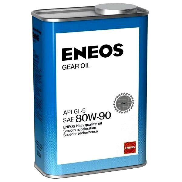 Масло трансмиссионное Eneos Gear Oil 80w90, минеральное, API GL-5, для МКПП, дифференциалов, раздаточных коробок и мостов, 1л, арт. oil1372