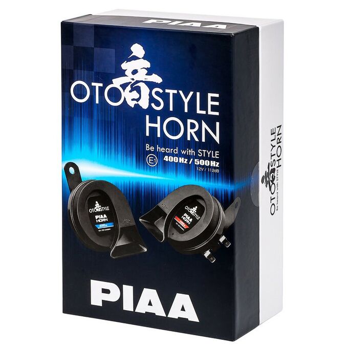 Сигнал звуковой PIAA Horn Oto Style, 12В, частота 400/500Гц, громкость 112дБ, комплект 2 шт
