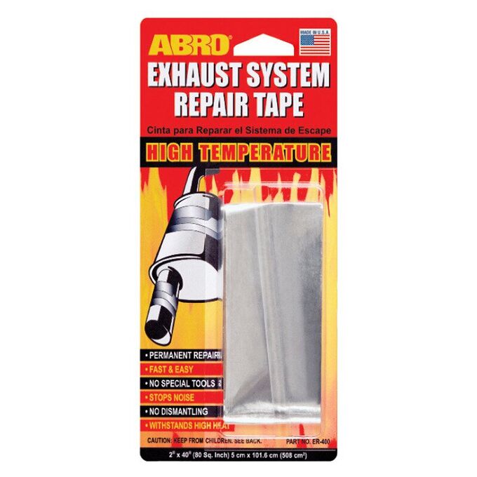 Бандаж для ремонта глушителя ABRO Exhaust System Repair Tape, термостойкий, лента 5х101,6см, арт. ER-400