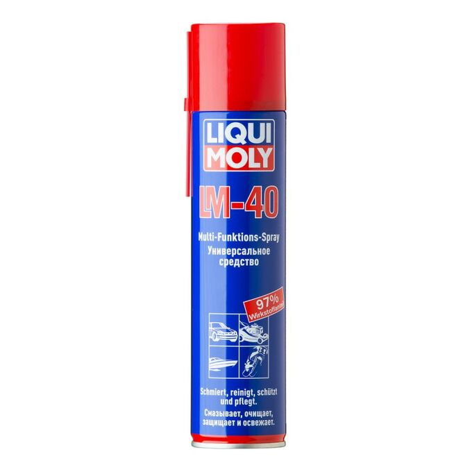 LIQUIMOLY Смазка проникающая (жидкий ключ) Liqui Moly LM 40 Multi-Funktions-Spray многоцелевая, антикоррозийная, аэрозоль 400мл, арт. 8049/3391
