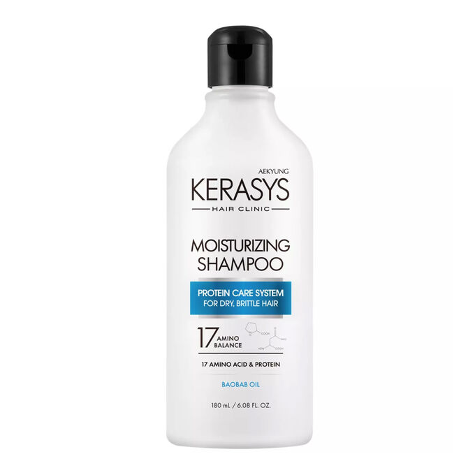 Косметика KeraSys Шампунь для волос увлажняющий Moisturizing Shampoo, 180 мл