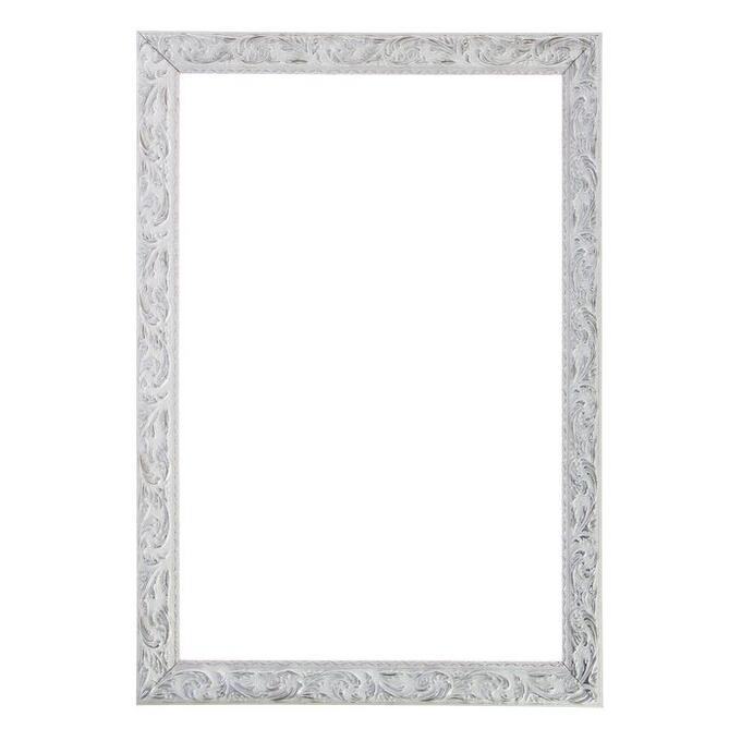 Calligrata Рама для картин (зеркал) 59.4 х 84.1 х 4 см, дерево, «Версаль», цвет бело-серебристый
