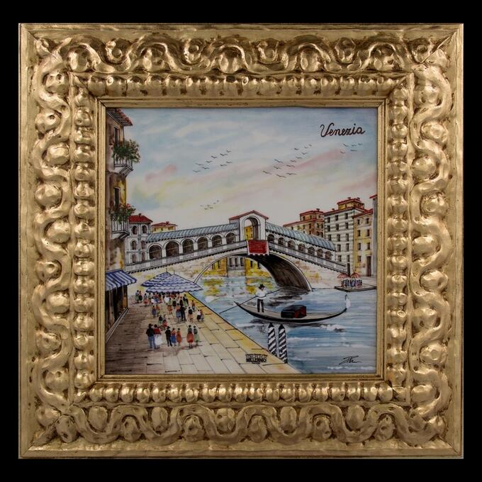 Картина керамическая &quot;Венеция. Мост Риальто&quot;, 52 ? 52 см