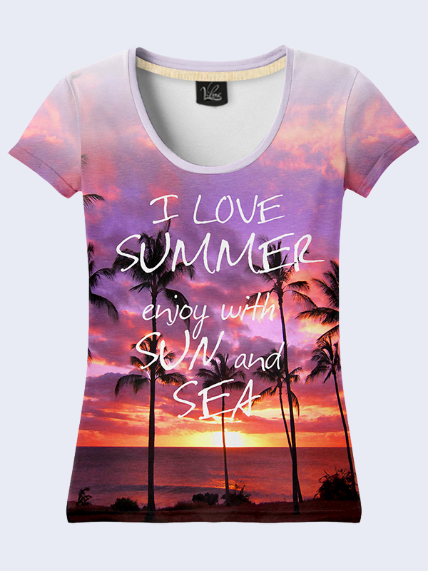 Vilno 3D футболка Enjoy with sun and sea