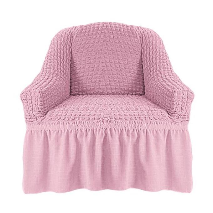 Чехол на кресло розовый