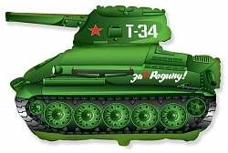 No Name Шар фольгированный 54/78см Танк зеленый