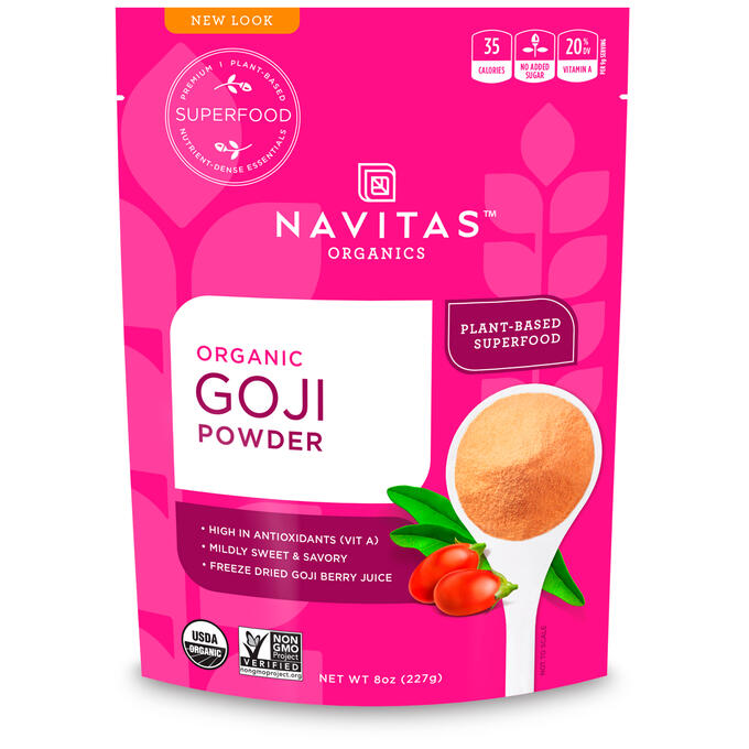 Navitas Organics, Organic, порошок ягод годжи, 8 унц. (227 г)