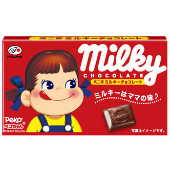 Шоколад &quot; Милки&quot; Fujiya с воздушным молочным кремом 41г 1/10/160 Япония