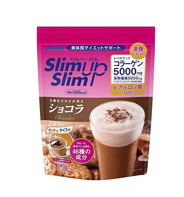 ASAHI Slim Up Slim Протеиновый шоколадный коктейль, 360 г