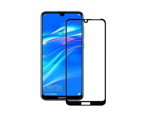 Защитное стекло Huawei Y7 (2019) Full черное