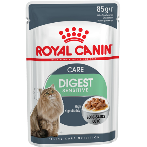 Royal Canin пауч 85гр д/кош Digest Sensitive Care чувст пищевар Соус (1/12)