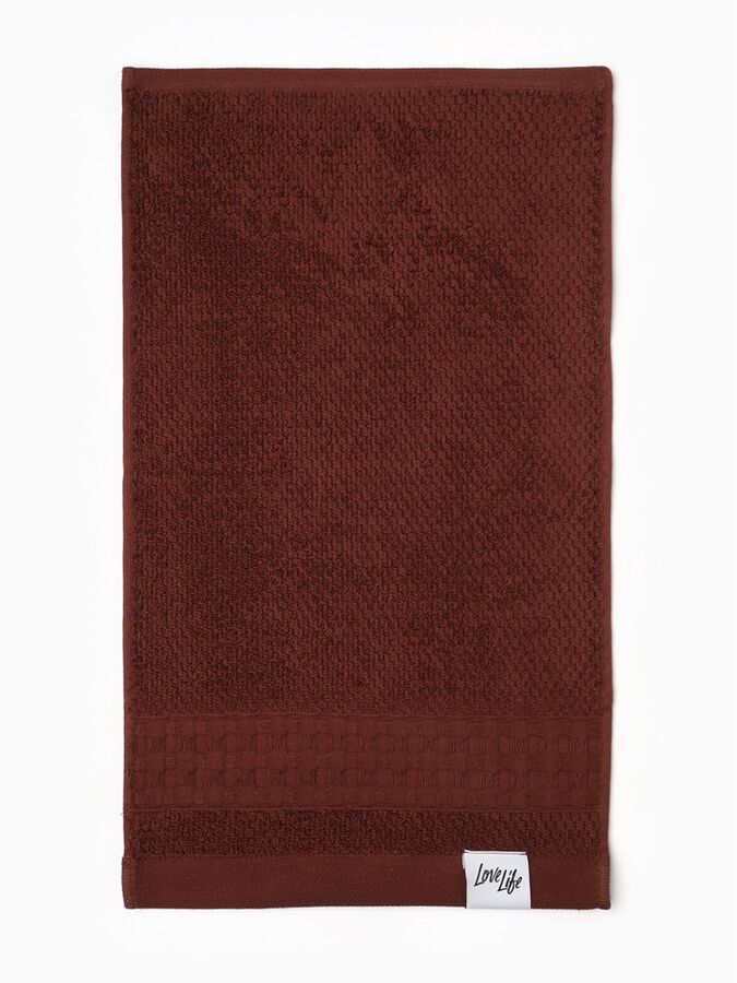 Полотенце махровое LoveLife «Регистан» 50x80 см, коричневое, 100% хлопок, 500 г/м²