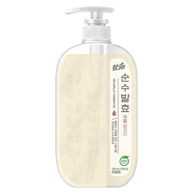 Lion Средство для мытья посуды, овощей и фруктов &quot;CHAMGREEN Pure Fermentation&quot; 5 злаков, флакон-дозатор, 720мл