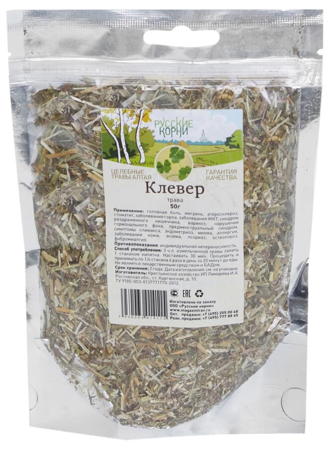 Русские корни Клевер трава 50 гр. РК