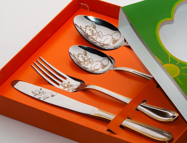 набор столовый 4 м-23 детский дсн-4м23. детские десертные вилки. вилка для пирожного. м-23. м-23 к/к.