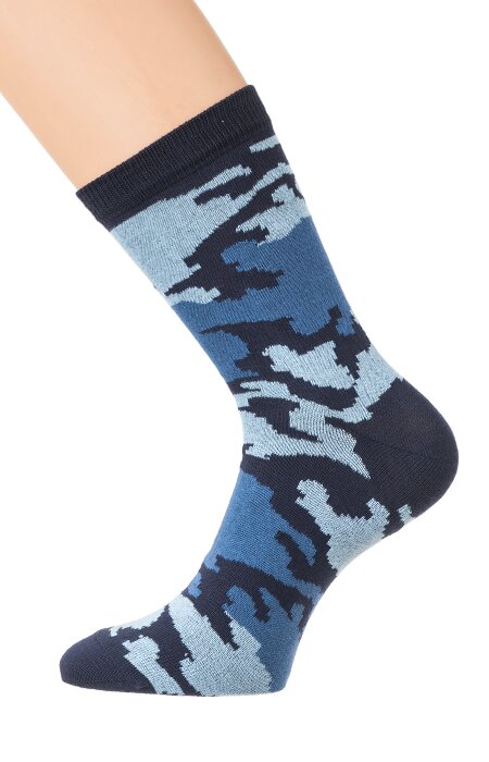 СарТэкс Мужские носки В-39 Хаки, Сартекс, Синий с голубым цвет