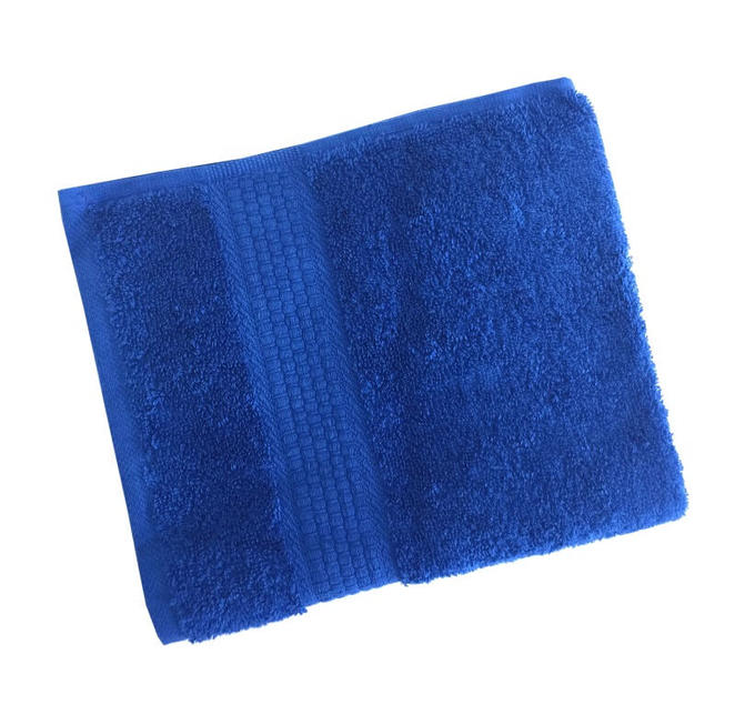 Махровое гладкокрашенное полотенце 50*90 см 460 г/м2 (Ярко-синий)