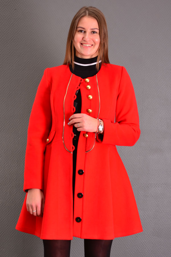 Пальто Б146 (красный)