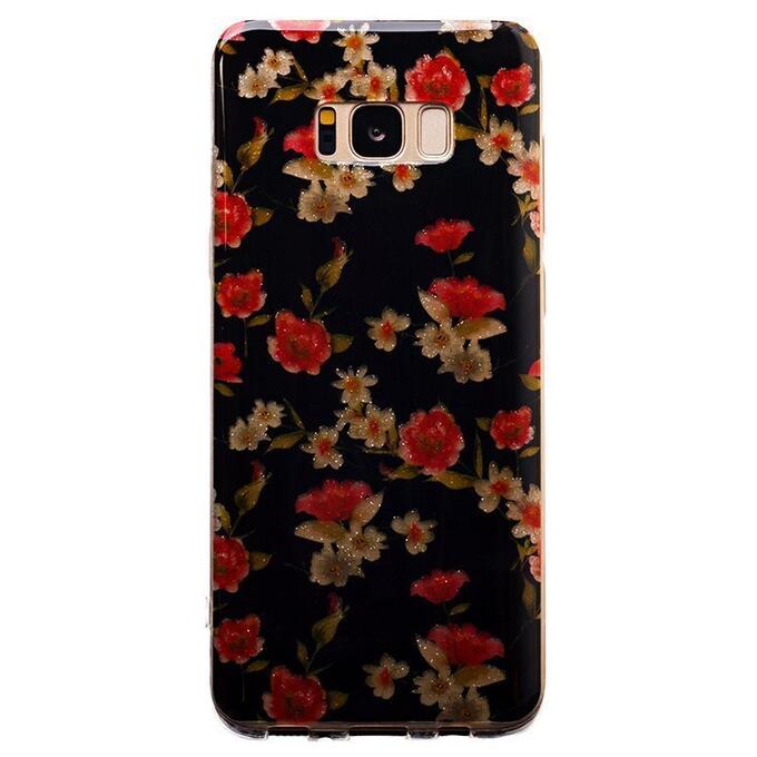 Чехол-накладка - SC028 для &quot;Samsung SM-G955 Galaxy S8 Plus&quot;  .. (003) (black/pink)