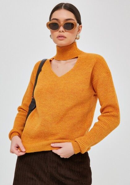 happychoice 3776 Джемпер женский цвет оранжевый