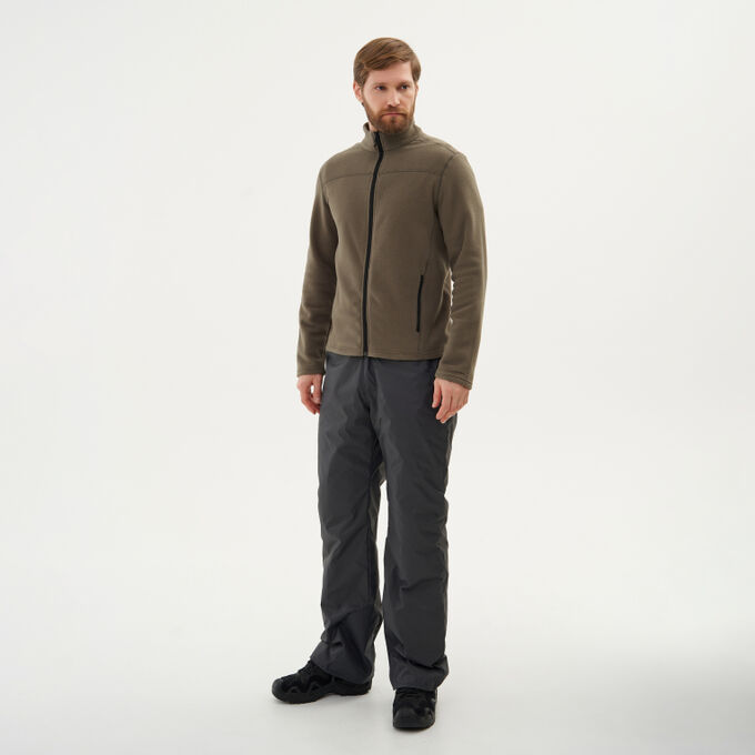 DECATHLON Кофта флисовая мужская тёмно-зелёная Deway 100