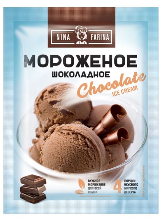 Яшкино «Nina Farina», мороженое «Шоколадное», 70г