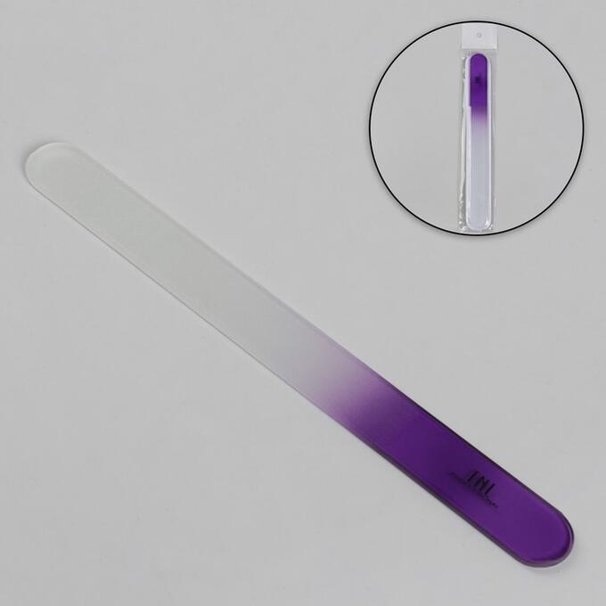 Пилка стеклянная для ногтей, 20 см, цвет фиолетовый