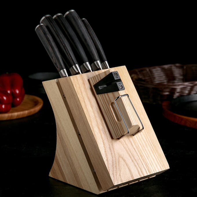 Набор кухонных ножей Nadoba DANA, 5 шт: лезвия 9 см, 12,5 см, 17,5 см, 20 см, 20 см, универсальный блок с ножеточкой