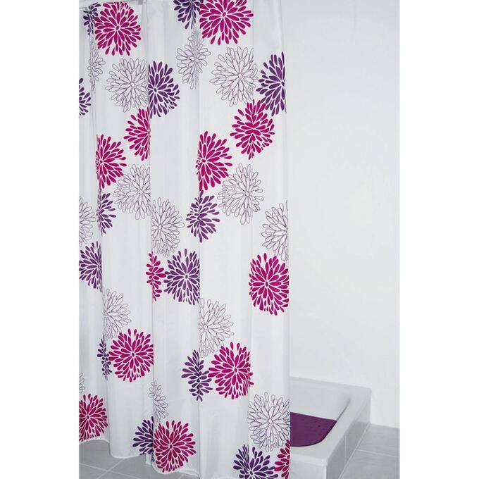 Штора для ванной комнаты Sandra, цвет фиолетовый 180х200 см
