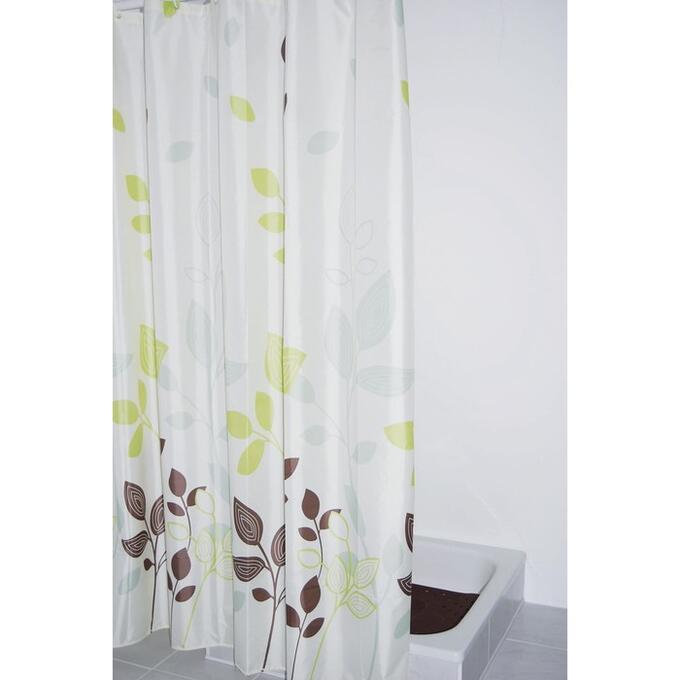 Штора для ванных комнат Gerlinde, цвет бежевый/коричневый, 180x200 см