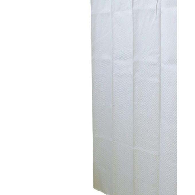 Штора для ванных комнат Square, цвет белый, 180x200 см